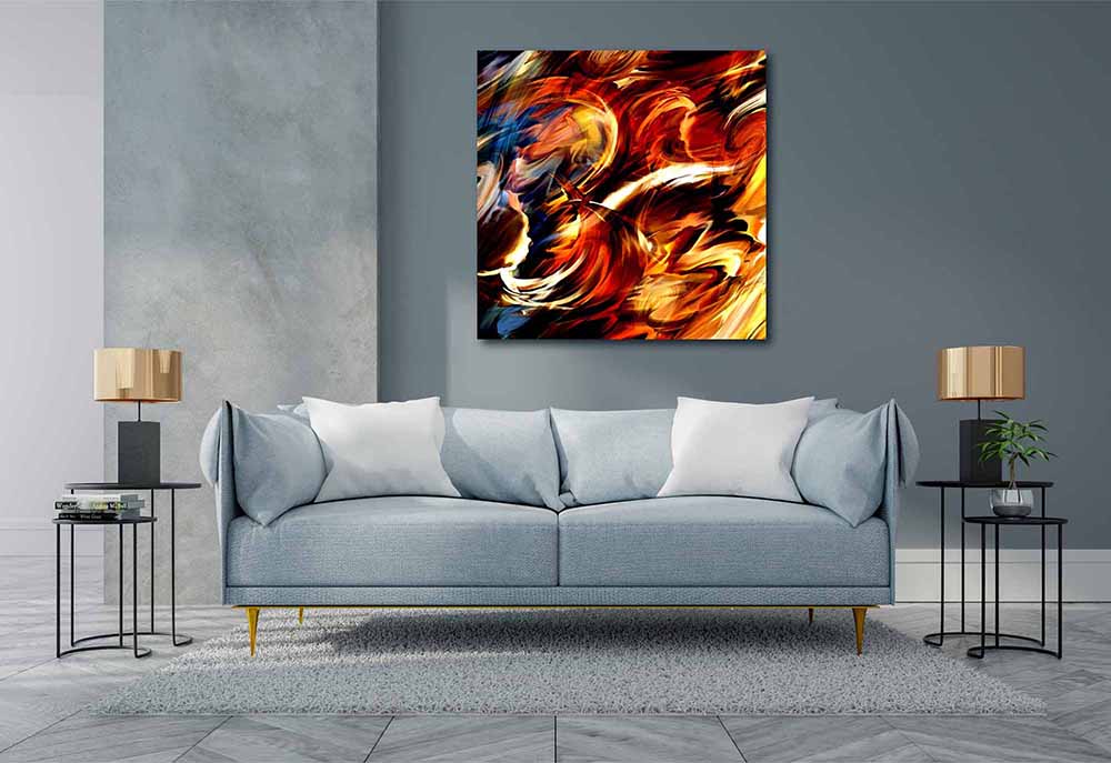 Swirling flames