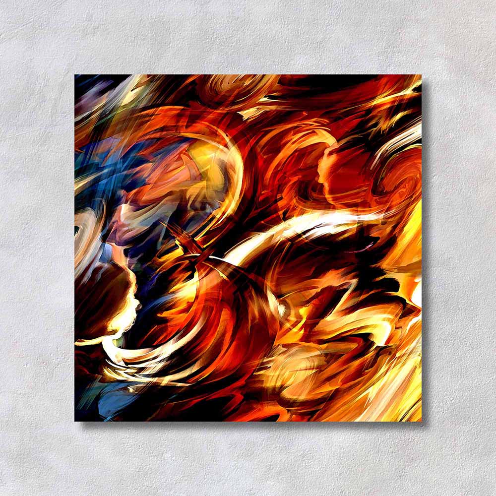 Swirling flames
