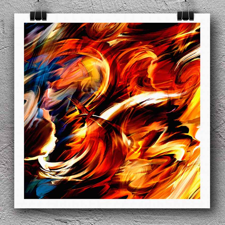 Swirling flames