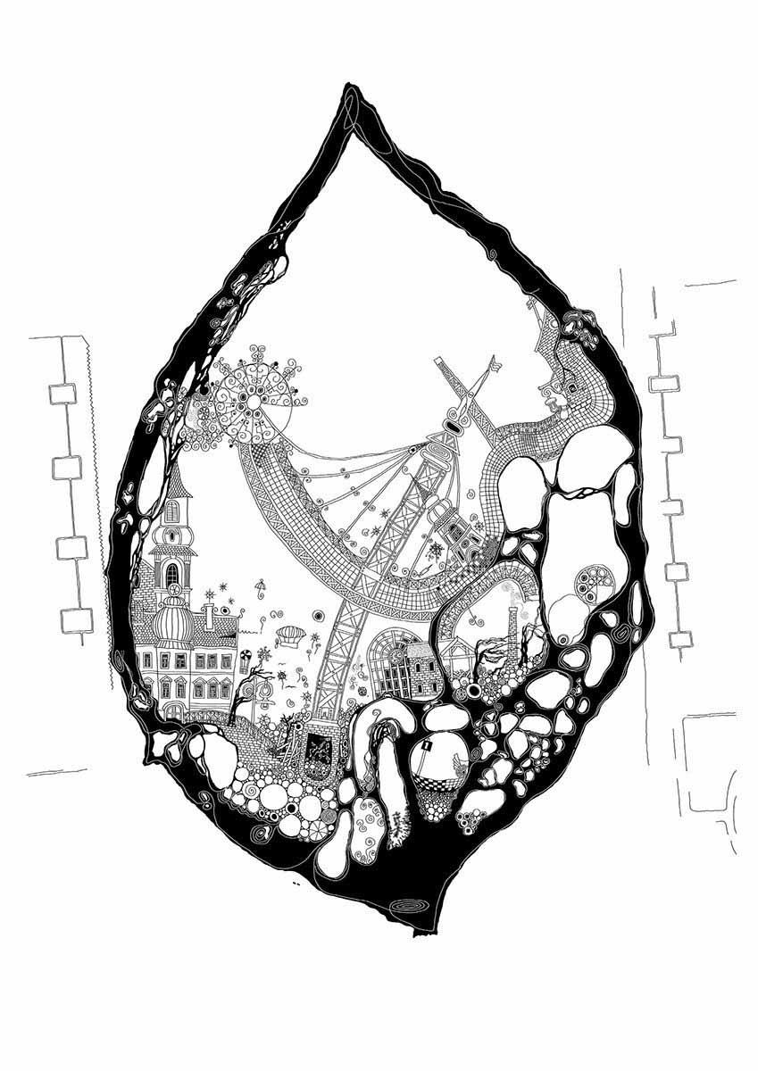 Tiny World - Budapest - Fekete-fehér