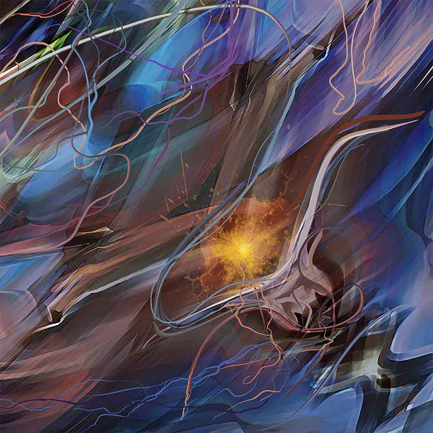 Supernova 2141: Az élet forrása Absztrakt mindfulness művészet űrutazóknak