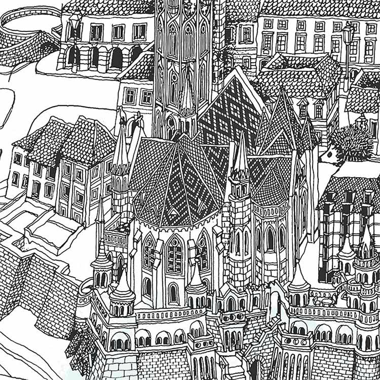 Buda Castle - Black & White (paper)