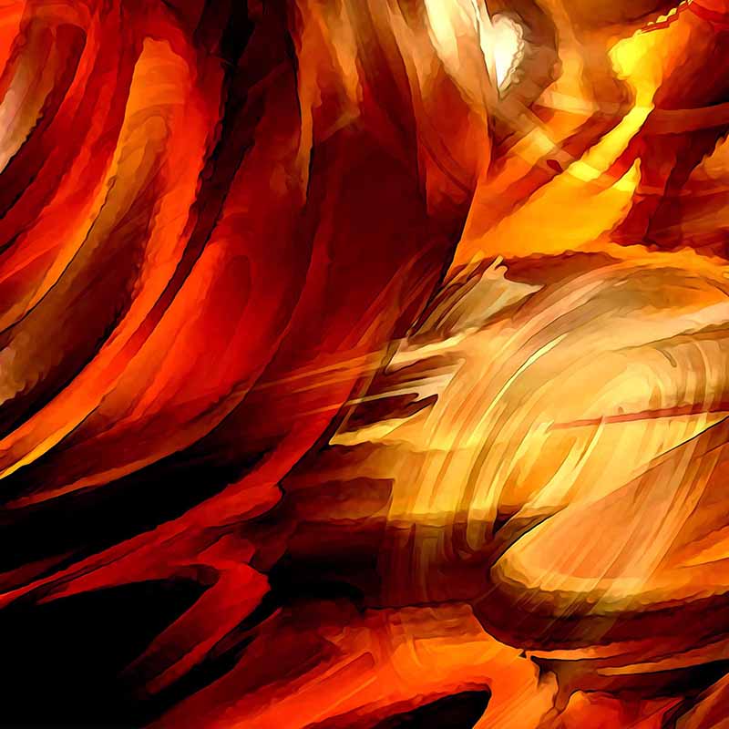 Swirling flames (canvas)