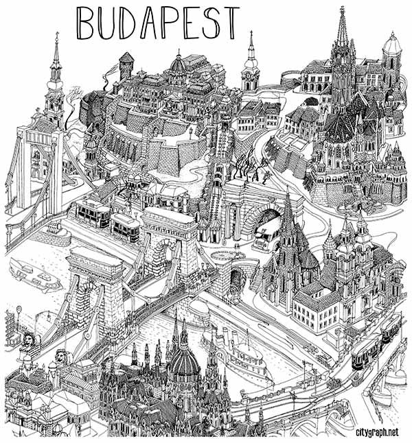 Camiseta de Budapest - Unisex