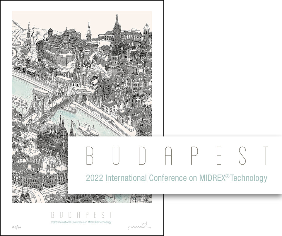 Limited-edition Budapest giclée prints created for the 2022 International Conference on MIDREX Technology