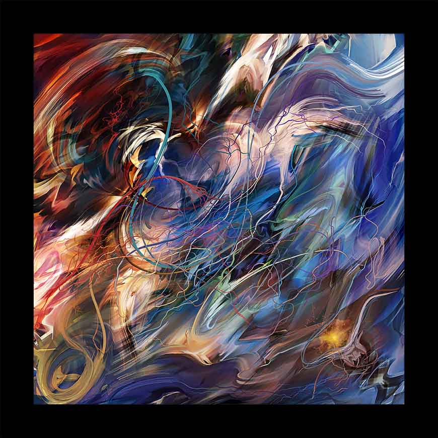 Supernova 2141: Source of Life Abstract Mindfulness Art for Space Travelers (canvas)