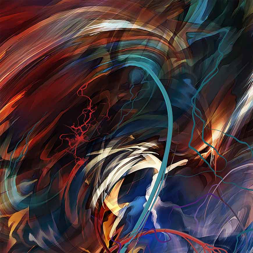 Supernova 2141: Source of Life Abstract Mindfulness Art for Space Travelers